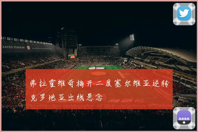 弗拉霍维奇梅开二度塞尔维亚逆转克罗地亚出线悬念